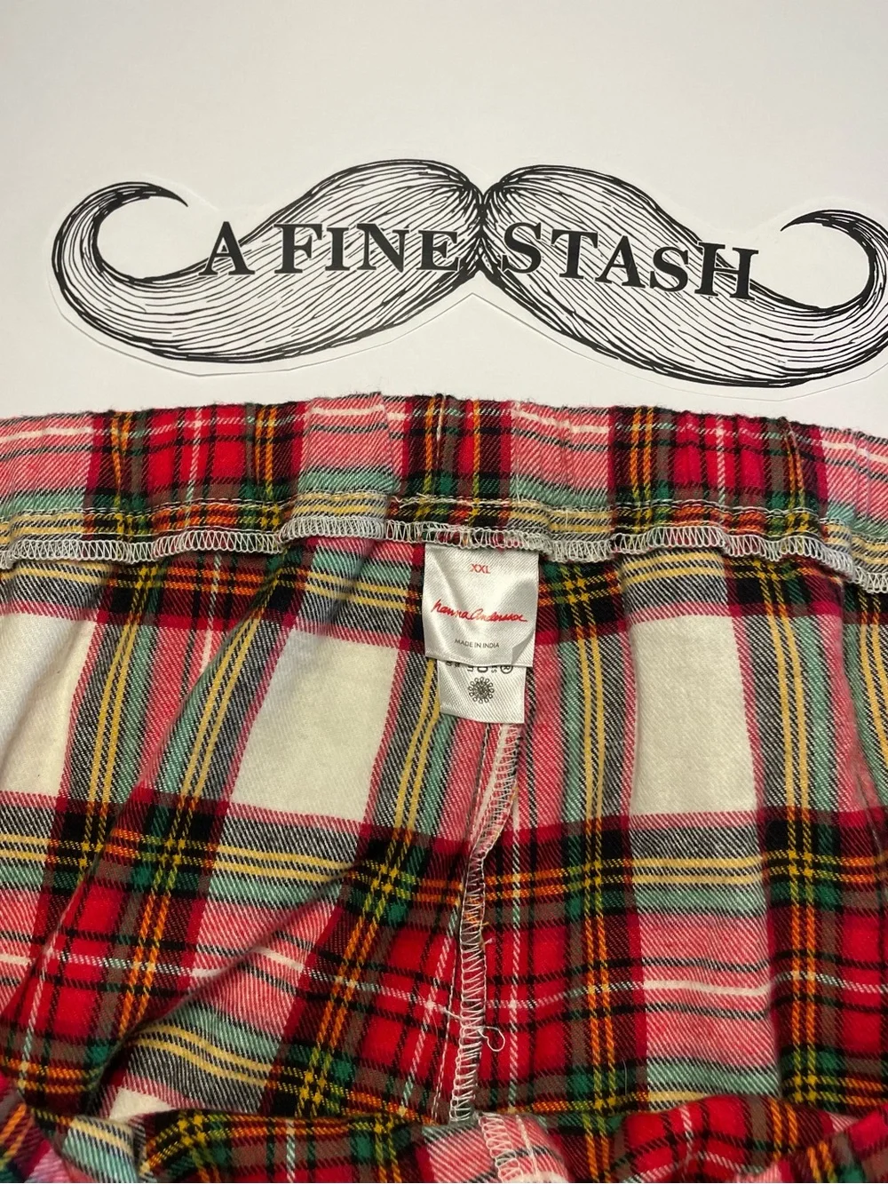 Hanna Andersson Women's Long John Pajama Set in Family Holiday Plaid XXL Cotton